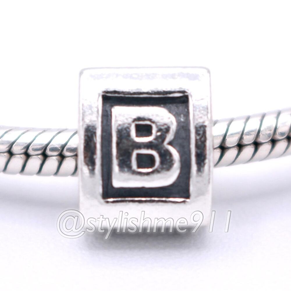 Authentic PANDORA Alphabet Letter - B Charm